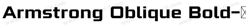 Armstrong Oblique Bold字体转换